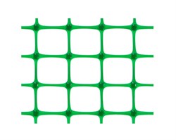 Сетка садовая ЗР-45/1.5/20, высота 1.5м, ячейка 45x45мм, в рулоне 20м, пластиковая, зеленый, на метраж 51107