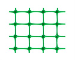 Сетка садовая ЗР-45/1/20, высота 1м, ячейка 45x45мм, в рулоне 20м, пластиковая, яркая зеленый, на метраж - фото 56555