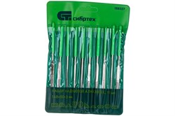 Надфили алмазные Сибртех 158327, 140x50x3мм, набор 10шт, цена за штуку 43324