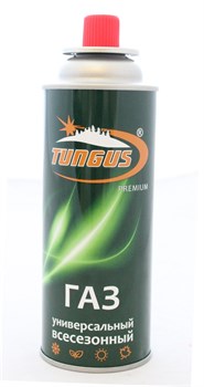 Баллон газовый для портативных плит Tungus Premium, 220г, цанговый клапан, металлический, всесезонный - фото 56718