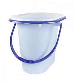 Ведро-туалет М1320, 17л, пластиковое, голубое - фото 58430