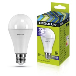 Лампа светодиодная Ergolux LED-A70-35W-E27-6K, 35Вт, 220В, цоколь Е27, 6000К - фото 58692