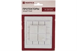 Протекторы для мебели VORTEX 26002, фетр, набор 21шт, белые - фото 58988