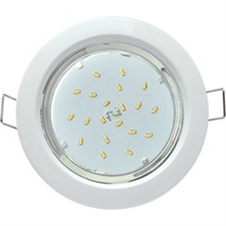 Светильник встраиваемый Ecola GX53-H4, 38x106мм FСW53H4ECB, белый 49827 - фото 59771