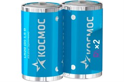 Элемент питания (батарейка) КОСМОС KOCLR20MAX2S, 1.5В, 2шт в упаковке - фото 60155