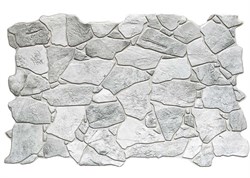 Панель ПВХ Премиум Камень дикий серый, 992х648мм - фото 60593