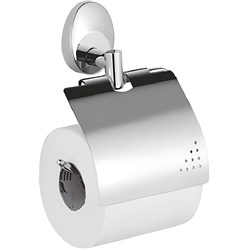 Держатель туалетной бумаги HAIBA HB1603, металлический, хромированный, с экраном - фото 6159