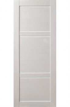 Дверь межкомнатная (полотно) S16 ДПО 80, экошпон, остекленная, лиственница беленая, белое стекло - фото 63475