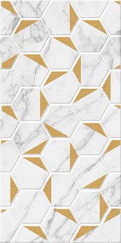 Декор настенный Березакерамика Marble Gold, 8х300х600мм, сорт 1 - фото 64049