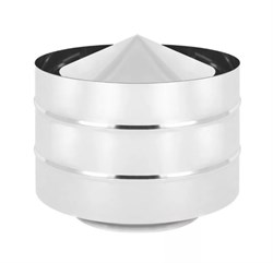 Дефлектор диаметр 150x220мм, нержавеющая сталь (AISI 430/0.5мм) - фото 65360