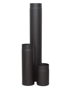 Труба дымохода LAVA диаметр 120мм, длина 1м, конструкционная сталь 2мм, чёрный - фото 65551