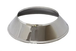 Юбка дымохода диаметр 120мм, нержавеющая сталь (AISI 430/0.5мм) - фото 65588