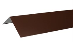 Конек широкий, RAL 8017 коричневый, металлический с покрытием - фото 66060