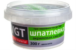 Шпаклевка акриловая по дереву VGT Экстра Белая, 0.3кг 950 - фото 67299