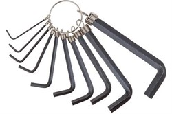 Ключи имбусовые шестигранные Волат 11005-10, 1.5-10мм, короткие, набор 10шт. - фото 68684