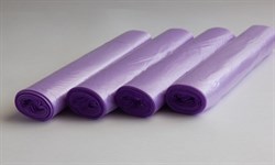 Пакеты фасовочные НБ-0014, 24х37см, толщина 10мкм, фиолетовые, 80шт в рулоне - фото 69779