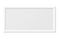 Решетка (экран) радиаторная ХДФ, 600x1200мм, Готико, врезная, белая - фото 70035