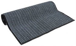 Коврик-дорожка влаговпитывающая Floor mat Атлас, 1.2м, ПВХ, серый, рулон 15м, на метраж - фото 70071