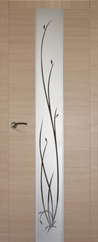 Дверь межкомнатная (полотно) Галант ДПО 80, МДФ, отделка ПВХ, остекленная, Дуб Неаполь поперечный - фото 71182