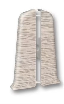 Заглушка для плинтуса напольного Деконика, ПВХ, 70мм, сосна северная 274, набор 2шт. - фото 71394