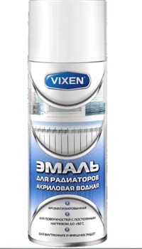 Эмаль для радиаторов отопления Vixen VX-55004 акриловая на водной основе, 520мл, белая, полуглянцевая - фото 72100