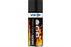 Эмаль термостойкая Vixen VX-53002, аэрозоль, 520мл, черная, глянцевая - фото 72115