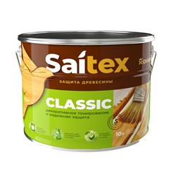 Состав для защиты и декора древесины SAITEX CLASSIC, 1л, бесцветный - фото 72287