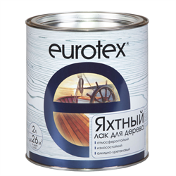 Лак яхтный Евротекс, 2л, алкидно-уретановый, полуматовый - фото 72579