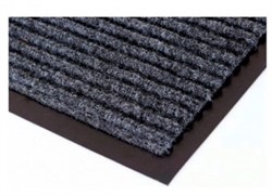 Коврик придверный Floor mat (Атлас), 40x60см, влаговпитывающий, серый - фото 72977