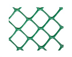 Сетка заборная, З-55/1,9/20-25, ячейка 55x58мм, высота 19м, пластиковая, зеленая, в рулоне 20-25м, на метраж - фото 73990