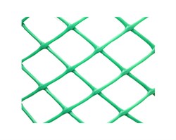 Сетка заборная З-35/1,2/20 Э, ячейка 35x35мм, высота 1.2м, пластиковая, зеленая, в рулоне 20м, на метраж - фото 74008
