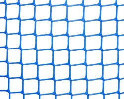 Сетка садовая, ячейка 15x15мм, высота 1м, пластиковая, синяя, в рулоне 20м, на метраж - фото 74029