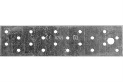 Пластина соединительная 50x200x2мм, оцинкованная 15906