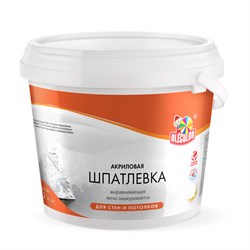 Шпатлевка акриловая для стен и потолков OLECOLOR, 0.9кг 3969 - фото 76485