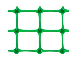 Сетка для подзаборного пространства ЗР-45/0.4/20, высота 0.4м, ячейка 45x45мм, в рулоне 20м, пластиковая, лесной зеленый, на метраж - фото 76503