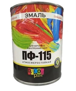 Эмаль ПФ-115 Dekor paint, ярко-зеленая, 0.8кг, глянцевая 79923 - фото 77783