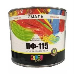 Эмаль ПФ-115 Dekor paint, черная, 1.8кг, глянцевая 79920 - фото 77789