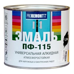 Эмаль ПФ-115 PROREMONTT, ярко-зеленая, 1.9кг, глянцевая, универсальная - фото 77893