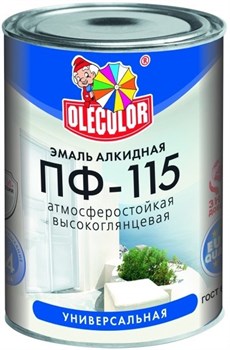 Эмаль ПФ-115 OLECOLOR, салатовая, 0.8кг, высокоглянцевая - фото 78015
