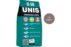Затирка цементная UNIS U-50, для узких швов до 6мм, армированная, 1.5кг, цвет антрацит - фото 78308