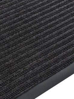 Коврик придверный Floor mat, 60x90см, влаговпитывающий, черный - фото 79280