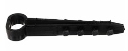 Дюбель-хомут ДХП для плоского кабеля 5-10мм, нейлон, черный - фото 81120