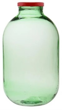 Бутыль для виноделия ТО-100, с винтовой крышкой, 15л, стеклянная - фото 81148