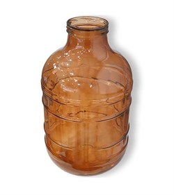 Бутыль для виноделия Коньяк ТО-100, с винтовой крышкой, 10л, коричневая, стеклянная - фото 81791