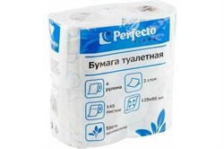 Бумага туалетная PERFECTO LINEA 66-001416, двухслойная, 4 шт. в наборе 77072 - фото 83010