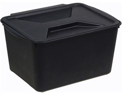 Контейнер для мусора М2474, навесной, 6л, черный, пластиковый - фото 83326