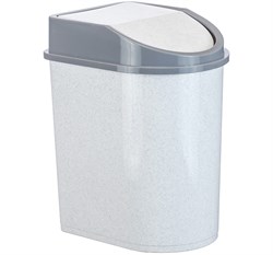 Контейнер для мусора М2481, 8л, серый, пластиковый - фото 83337