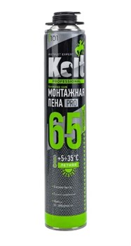 Пена монтажная KOLT 65 TEMPERED GUN профессиональная с пониженным расширением, 950г 88470 - фото 94012