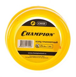Леска для триммера CHAMPION Star С5025, 2.4ммx12м, форма звезда 30865 - фото 95762