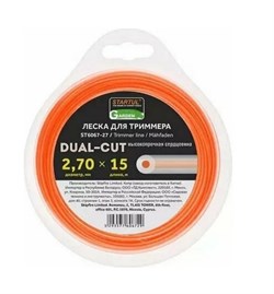 Леска для триммера DUAL-CUT STARTUL GARDEN ST6067-30, 3ммx15м, форма круг 75173 - фото 95781